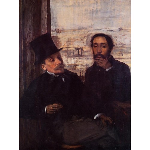 Self Portrait with Evariste de Valernes