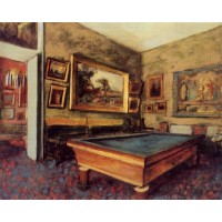 The Billiard Room at Menil Hubert