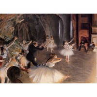 The Rehearsal of the Ballet on Stage 2