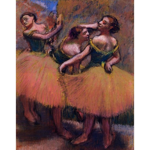 Three Dancers Green Blouses