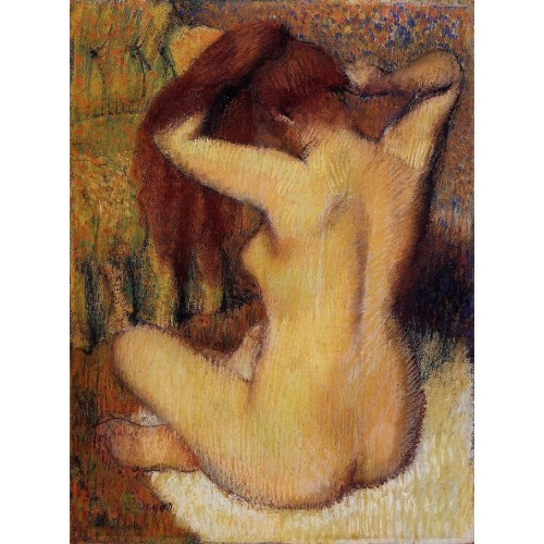 Woman Combing Her Hair 1