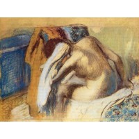 Woman Drying Her Hair