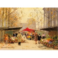 Flower Stalls by the Madeleine