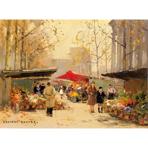 Flower Stalls by the Madeleine