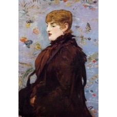 Autumn Portait of Mery Laurent in a Brown Fur Cape