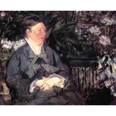 Madame Manet in the Greenhouse