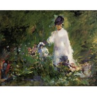 Young Woman among the Flowers