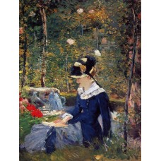 Young Woman in the Garden 1