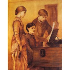 Lady Burne Jones With Her Son Philip And Daughter Margaret