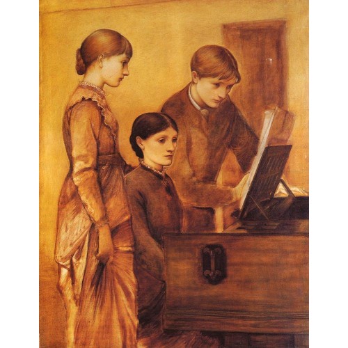 Lady Burne Jones With Her Son Philip And Daughter Margaret