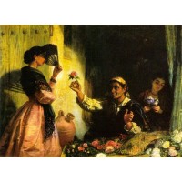 A Spanish Flower Seller