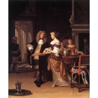 Elegant Couple in an Interior