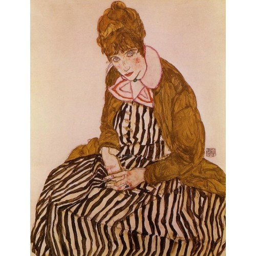 Edith Schiele Seated