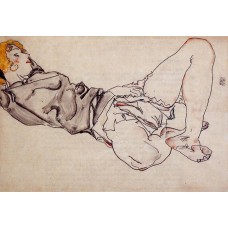 Reclining Woman with Blond Hair 1