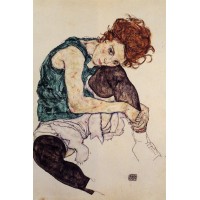 Seated Woman with Bent Knee