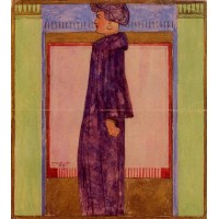 Standing Woman in Profile