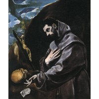 St Francis Praying