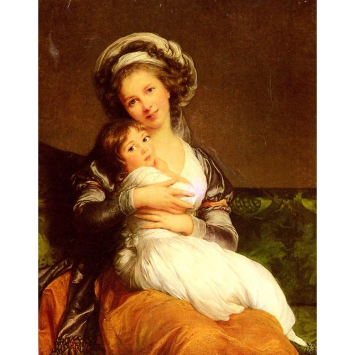 Mrs Vigee Lebrun and her daughter Jeanne Lucie Louise.