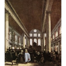 Interior of the Portuguese Synagogue in Amsterdam