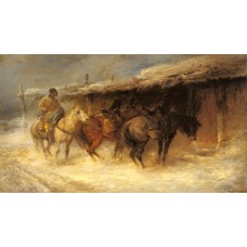 Wallachian Horsemen in the Snow