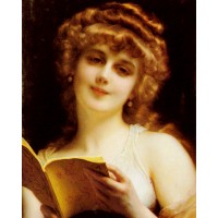 A Blonde Beauty Holding a Book