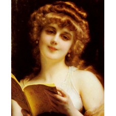 A Blonde Beauty Holding a Book