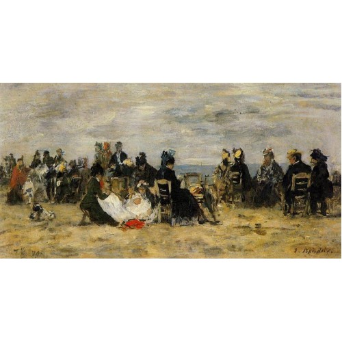 Beach Scene Trouville