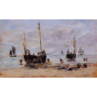 Berck Fishermen at Low Tide