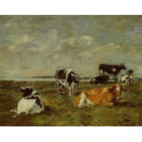 Cows near the Sea