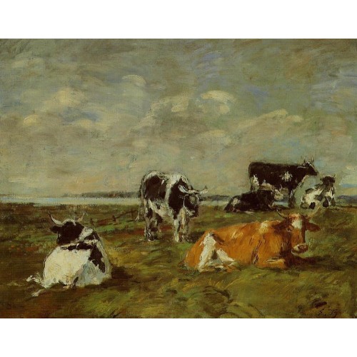 Cows near the Sea