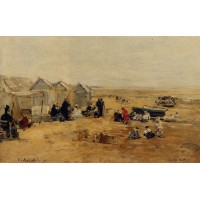 Deauville Beach Scene