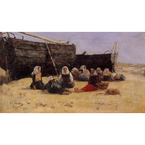 Fishwomen Seated on the Beach at Berck