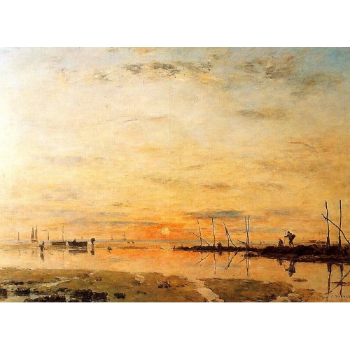 Le Havre Sunset at Low Tide