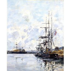 Port Sailboats at Anchor