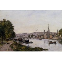 Rouen View over the River Seine