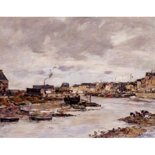 The Inner Port of Trouville at Low Tide