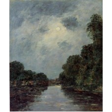 The Somme near D'Abbeville Moonlight