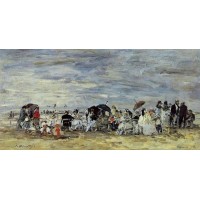 Trouville Beach Scene 1