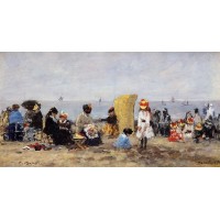 Trouville Beach Scene 15