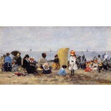 Trouville Beach Scene 15