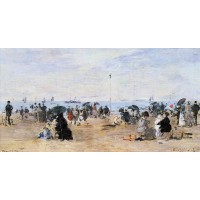 Trouville Beach Scene 16