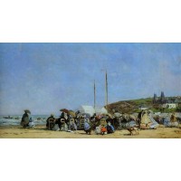 Trouville Beach Scene 2