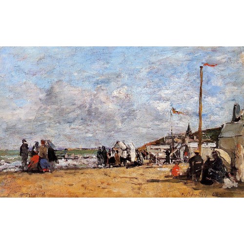 Trouville Beach Scene 3