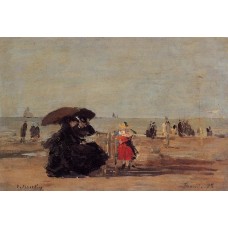 Trouville Beach Scene 4