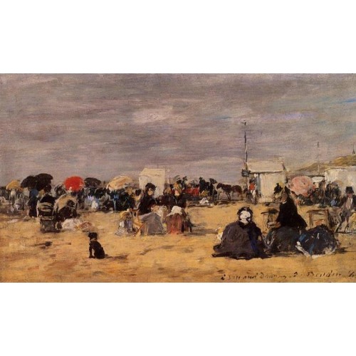 Trouville Beach Scene 6