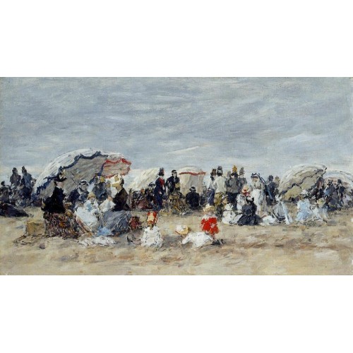 Trouville Beach Scene 7