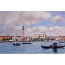 Venice the Campanile the Ducal Palace and the Piazzetta