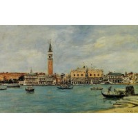 Venice the Campanile the Ducal Palace and the Piazzetta V