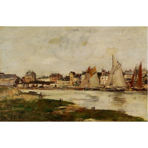View of the Port of Trouville High Tide