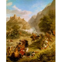 Arabs Skirmishing in the Mountains